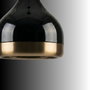 Opviq Lámpara de araña de metal negra con altura ajustable